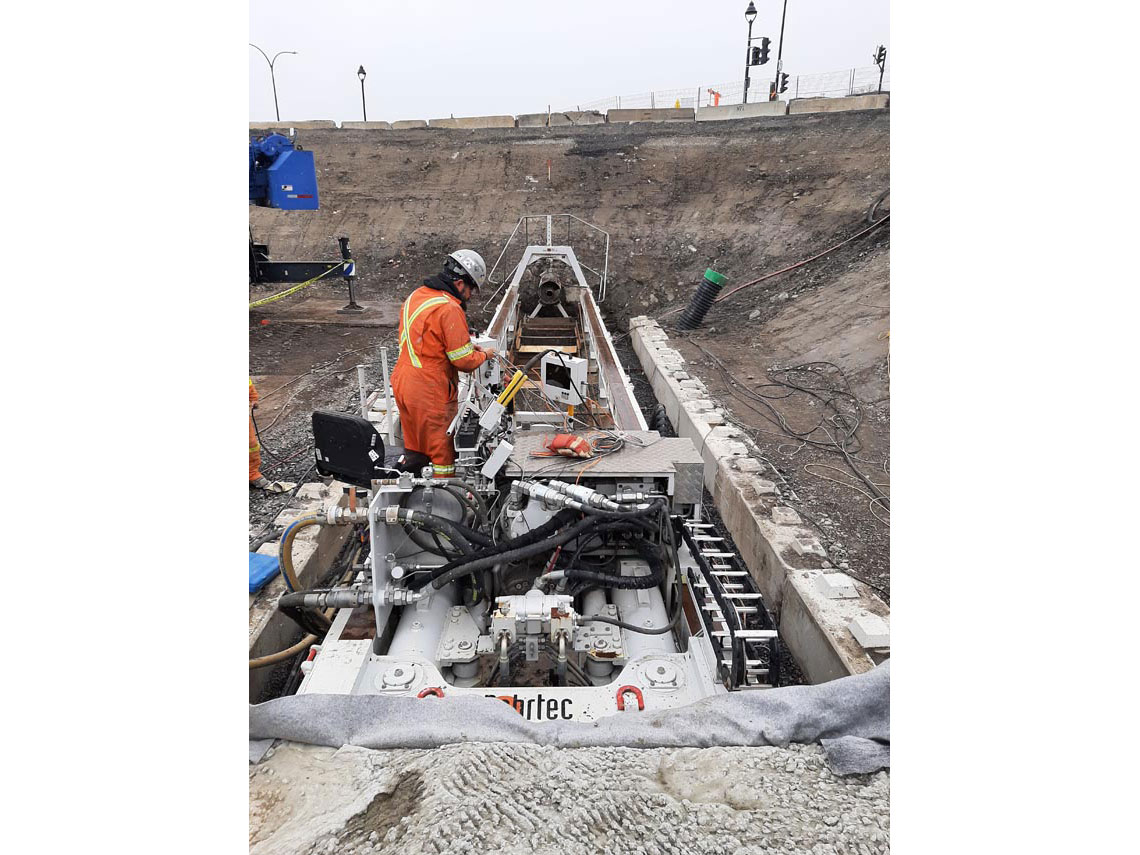 Baustelle von Bohrtec Gesellschaft für Bohrtechnologie mbH in Montreal